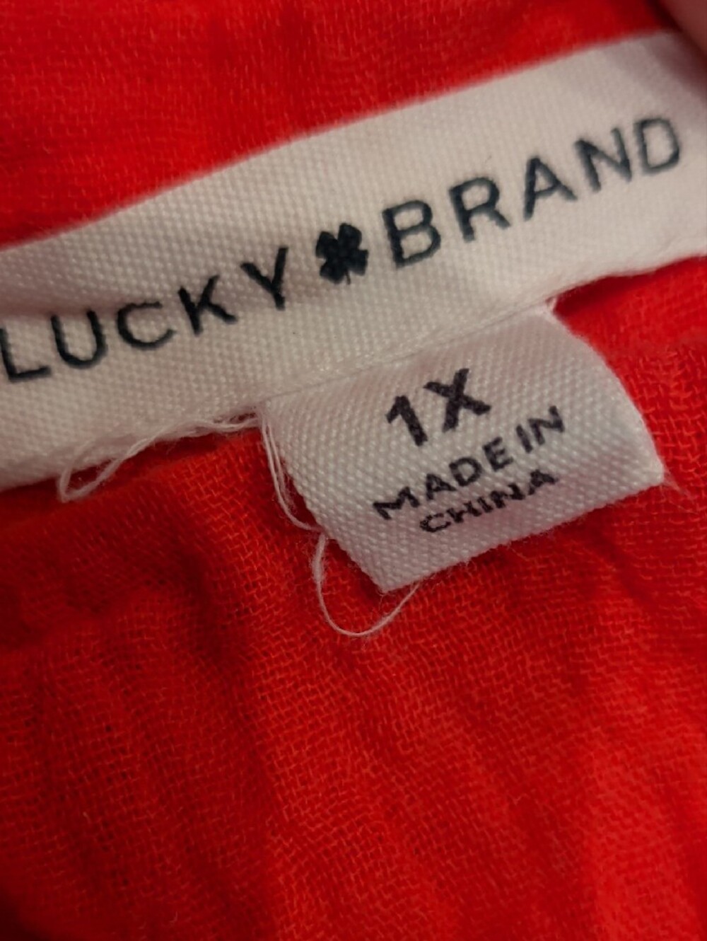 Lucky Brand Coral-Red Dress - Picture 2 of 7